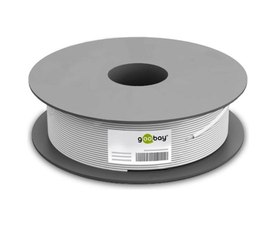 goobay network cable Cat.6, U/UTP (grey, 100 meters, flexible)