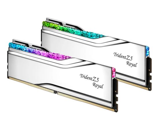 G.Skill DDR5 - 48GB - 8000 - CL - 40 (2x 24 GB) Dual-Kit (silver, F5-8000J4048F24GX2-TR5S, Trident Z5 Royal, INTEL XMP)