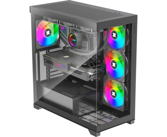 Xilence XILENT Gleam, tower case (black, tempered glass)
