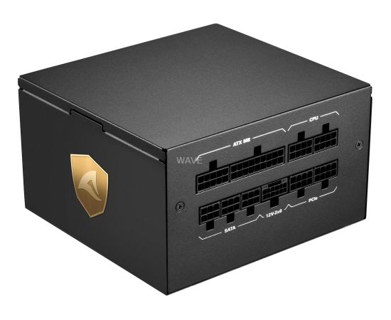 Sharkoon Rebel P20 1200W, PC power supply (black, 1x 12 pin high power connector, 4x PCIe, cable management, 1200 watts)