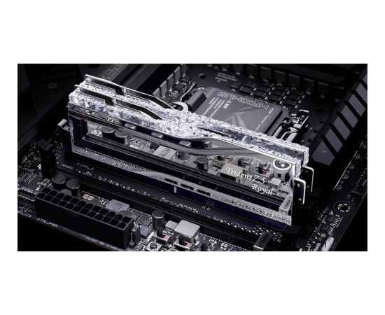 G.Skill DDR5 - 32GB - 7600 - CL - 36 (2x 16 GB) dual kit, RAM (silver, F5-7600J3646G16GX2-TR5S, Trident Z5 Royal, INTEL XMP)