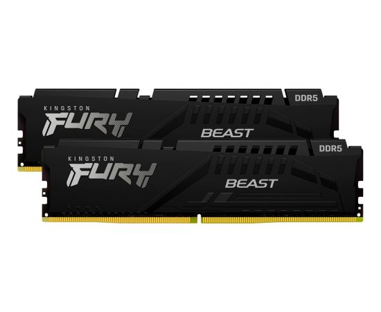 Kingston FURY DDR5 - 32GB - 6800 - CL - 34 (2x 16 GB) dual kit, RAM (black, KF568C34BBEK2-32, FURY Beast, INTEL XMP, AMD EXPO)