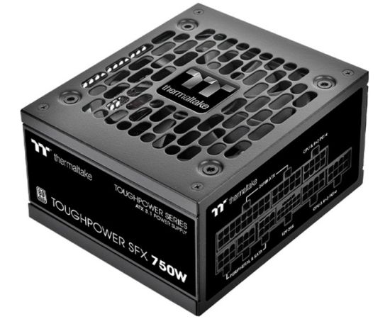 Thermaltake Toughpower SFX Platinum 750W, PC power supply (black, 1x 12VHPWR, 2x PCIe, cable management, 750 watts)