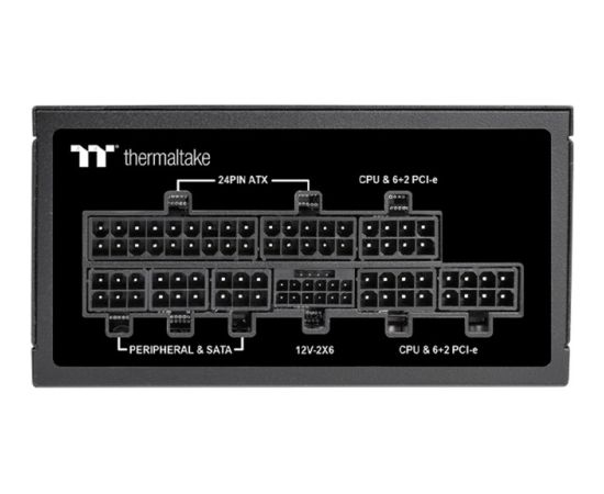 Thermaltake Toughpower SFX Platinum 750W, PC power supply (black, 1x 12VHPWR, 2x PCIe, cable management, 750 watts)