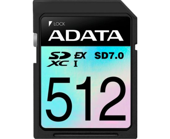 ADATA Premier Extreme SDXC 512 GB, memory card (black, SD Express, UHS-I U3, Class 10, V30)