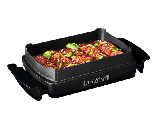 Tefal Optigrill + Snacking & Baking GC714D, contact grill (silver/black, 2000 watts)