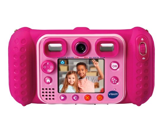 VTech KidiZoom Duo Pro Summer Bundle, Digital Camera (pink, incl. carrying case)