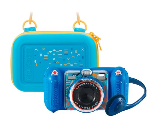 VTech KidiZoom Duo Pro Summer Bundle, Digital Camera (Blue, incl. Carrying Case)