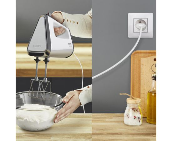Krups hand mixer 3Mix 9000 GN9121 (white/silver, 750 watts)
