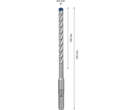 Bosch Expert hammer drill bit SDS-plus-7X, 8mm, 50 pieces (working length 100mm)
