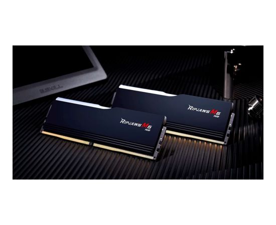 G.Skill DDR5 - 64GB - 6000 - CL - 32 (2x 32 GB) dual kit, memory (black, F5-6000J3238G32GX2-RM5RK, Ripjaws M5 RGB, INTEL XMP)