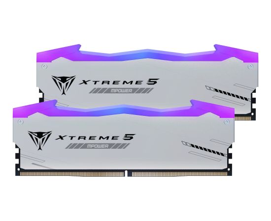 Patriot DDR5 - 32GB - 6400 - CL - 32 (2x 16 GB) dual kit, memory (black, PVXR532G64C32KM, Viper Xtreme 5 MPower RGB, INTEL XMP)