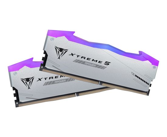 Patriot DDR5 - 32GB - 6400 - CL - 32 (2x 16 GB) dual kit, memory (black, PVXR532G64C32KM, Viper Xtreme 5 MPower RGB, INTEL XMP)