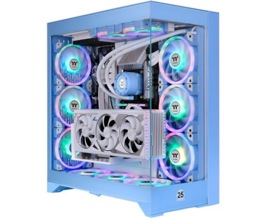 Thermaltake CTE E600 MX , Tower case (light blue, tempered glass x 2)