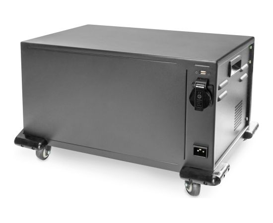 Digitus mobile charging cabinet, 16 charging stations, for tablets up to 14" (black, incl. USB, fan)