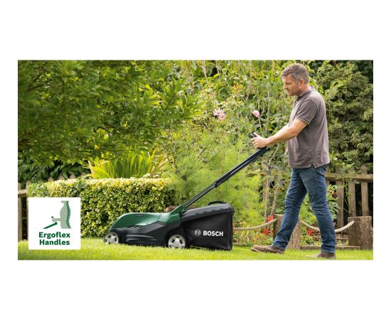 Bosch cordless lawn mower AdvancedRotak 36V-40-650, 36Volt (green/black, 2x Li-ion battery 2.0Ah, POWER FOR ALL)