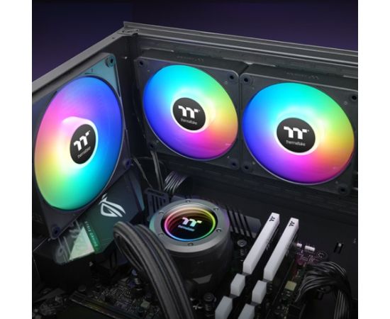 Thermaltake CT120 EX ARGB Sync PC Cooling Fan, Case Fan (Black, Pack of 3)