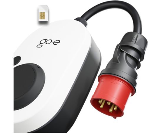 go-e Charger Gemini flex 2.0, 22 kW (32A 3-phase), wallbox (white/black, mobile charging station, 4G/LTE)