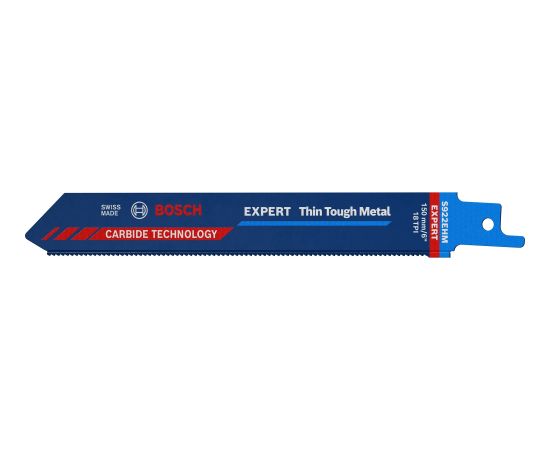 Bosch Expert sabre saw blade 'Thin Tough Metal' S 922 EHM, 10 pieces (length 150 mm)