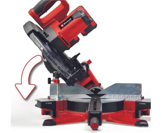 Einhell cordless mitre saw TE-MS 36/10 L Li-Solo, 36Volt (2x18V) (red, without battery and charger)