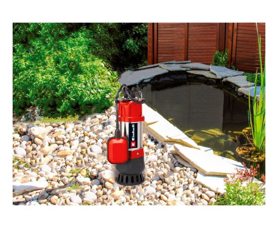 Einhell dirty water pump GC-DP 5010 G, submersible / pressure pump (red/stainless steel, 500 watts)