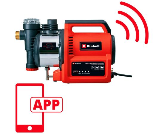 Einhell domestic water pump GE-AW 1144 SMART, pump (red/black, 1,100 watts, app control)