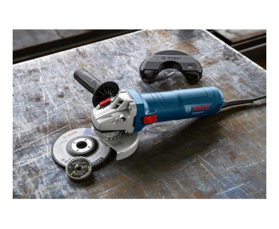 Bosch angle grinder GWS 12-125 Professional (blue, 1,200 watts, including SDS union nut)