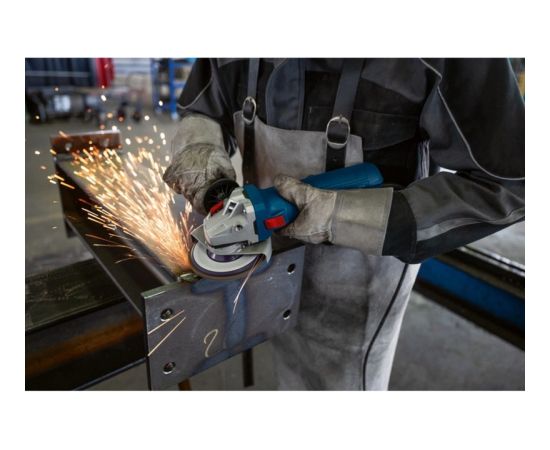 Bosch angle grinder GWS 12-125 Professional (blue, 1,200 watts, including SDS union nut)