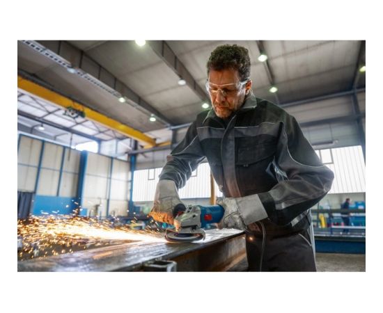Bosch angle grinder GWS 12-125 Professional (blue, 1,200 watts, including SDS union nut)