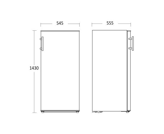 Scandomestic RFF242WE Saldētava 143cm