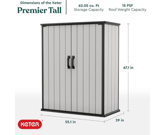 Keter Dārza skapis Premier Tall