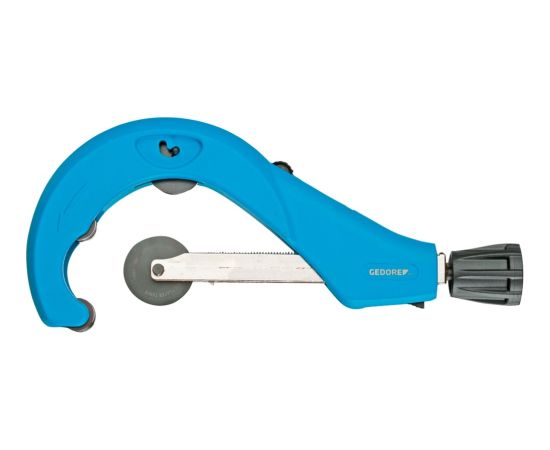 GEDORE pipe cutter for plastic pipes, pipe cutter (blue, for pipes up to 127mm)