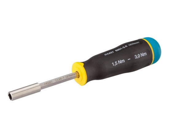 Hazet torque screwdriver 6001-3.0/3, 1/4 (black/blue, 1 - 6 Nm, 1/4 bit holder)