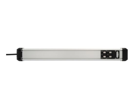 Brennenstuhl Premium-Protect-Line 8-way power strip (black/aluminium, 3 metres, 60,000A surge protection)