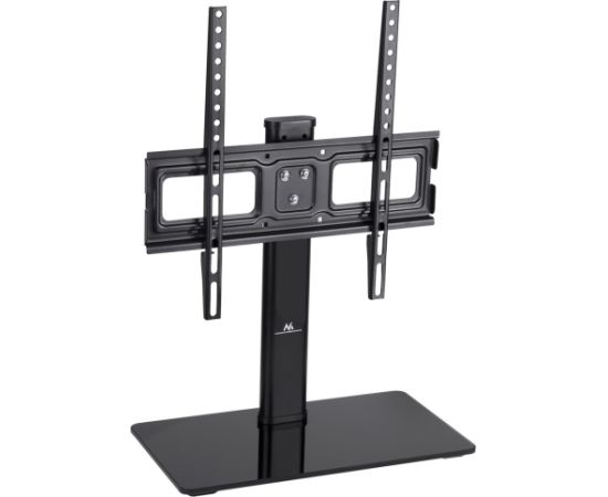 Maclean MC-450 Universal TV Stand for TV Cabinet max. 40kg, max. VESA 400x400 32-65" Tempered Glass Base 3-Level Height Adjustment