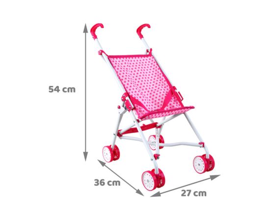 Leļļu ratiņi ZA4545 pink