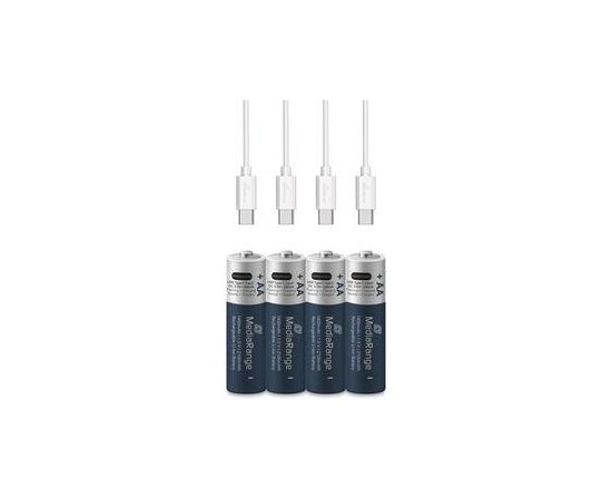 BATTERY RECH. LI-ION AA 1.5V/1400MAH 4P MRBAT161 MEDIARANGE