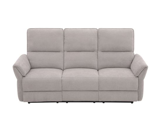 Recliner sofa DAMIKA 3-seater with electric mechanism, grey