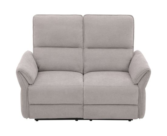 Recliner sofa DAMIKA 2-seater with electric mechanism, grey