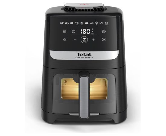 Tefal Easy Fry Silence EY5568E0 fryer Single 5 L Stand-alone Hot air fryer Black, Stainless steel