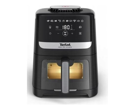 Tefal Easy Fry Silence EY5568E0 fryer Single 5 L Stand-alone Hot air fryer Black, Stainless steel