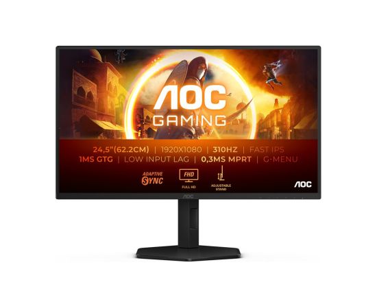 AOC G4 25G4SXU computer monitor 62.2 cm (24.5") 1920 x 1080 pixels Full HD LED Black, Grey