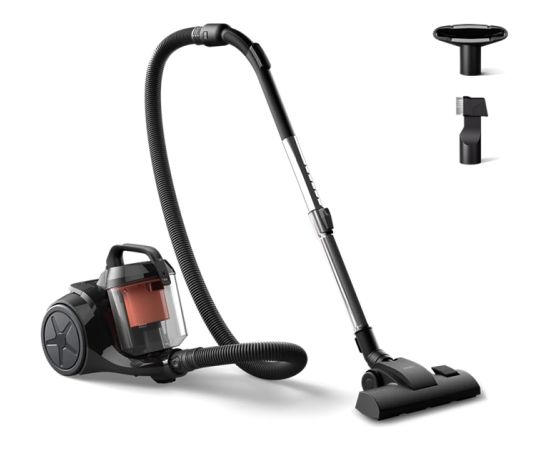 PHILIPS XB1142/10 PowerCyclone bezmaisa putekļsūcējs, 800W Melns