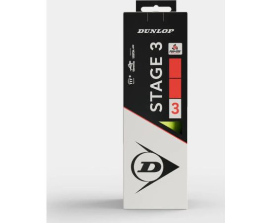 Tennis balls DUNLOP STAGE 3 RED 3-box ITF