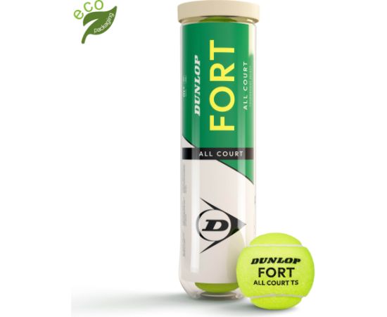 Tennis balls DUNLOP FORT ALL COURT TS Premium 4-tube ITF