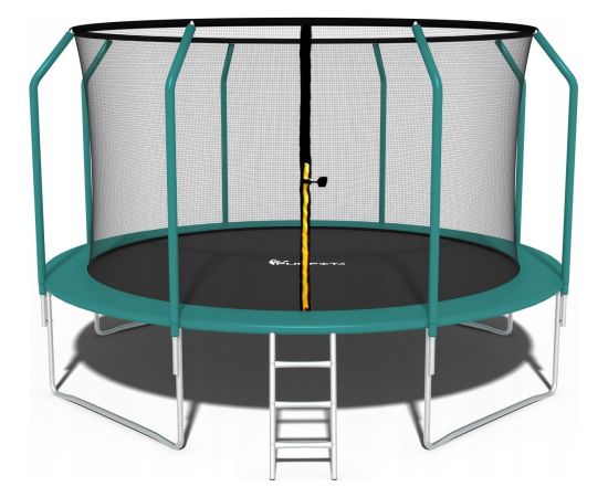 Funfit dārza batuts bērniem 435 cm ar ārējo aizsargtīklu un kāpnītēm Batuti un aksesuāri