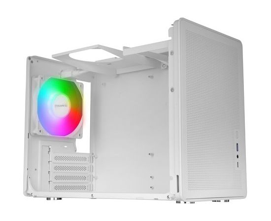 Mars Gaming MCXPSW mATX Ultra-Compact Gaming PC Case with MESH & Glass Panel