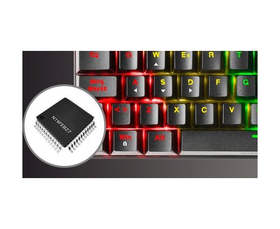 Mars Gaming MK60BUS Spēļu mehāniskā tastatūra RGB / Blue Switch / US