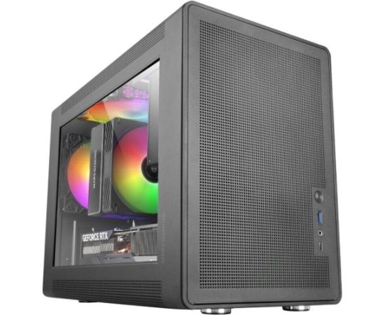 Mars Gaming MCXPS mATX Ultra-Compact Gaming PC Case with MESH & Glass Panel