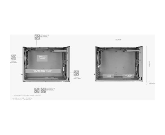 Mars Gaming MCXPS mATX Ultra-Compact Gaming PC Case with MESH & Glass Panel